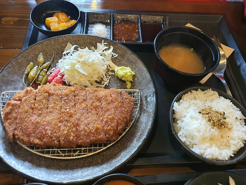 수원 광교 맛집 후라토식당 규카츠 먹고왔어요:)