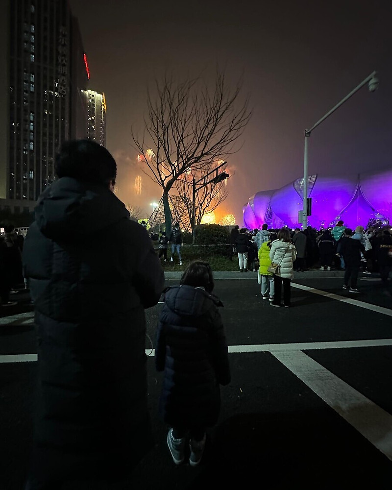 '김태용 감독' 탕웨이, 딸 썸머와 불꽃축제 즐겨 