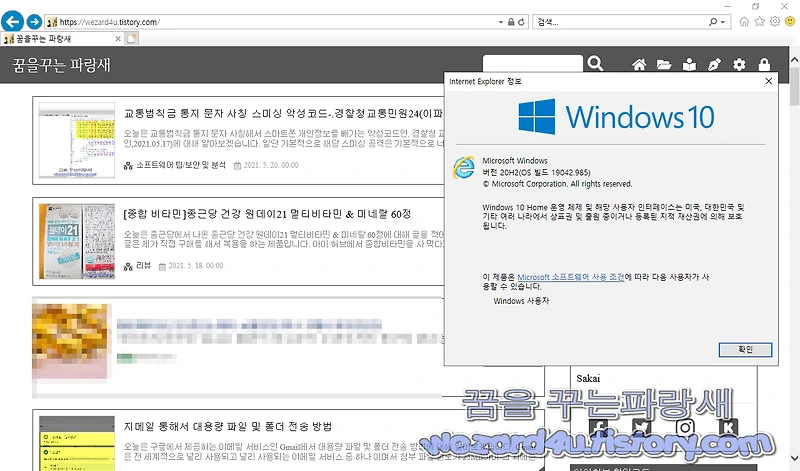인터넷 익스플로러 11(Internet Explorer 11) 2022년 6월 사용 중지