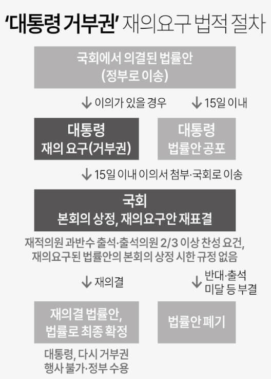 대통령 거부권 간호법 재의 요구권 법적 절차와 국회 재의결 요건