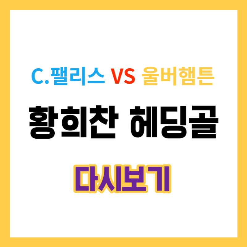 울버햄튼 황희찬 헤딩골 다시보기 : 손흥민 해트트릭 골 다시보기