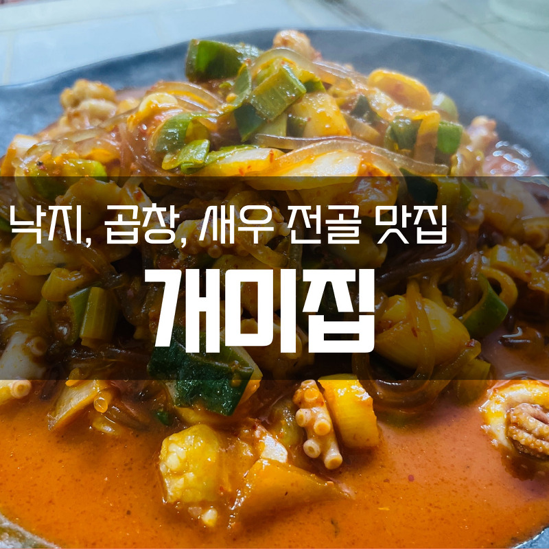 [부산 해운대 중동 맛집] 낙곱새가 맛있는 해운대 맛집 개미집