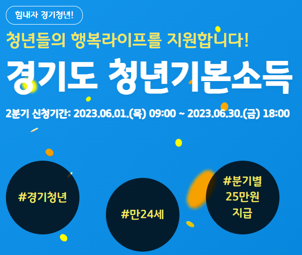 2023 경기도 안양시 청년기본소득 2분기 신청방법과 지역화폐 발급방법