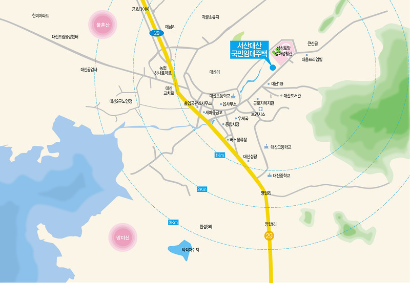충청남도 서산시 대산읍 망일산로 834-6 서산대산휴먼시아아파트 국민임대 예비입주자 모집공고