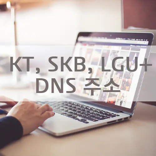 인터넷사업자 DNS IP주소 총정리 (KT, SKT, LG, 헬로비전, 구글, IBM  QUAD9 등)