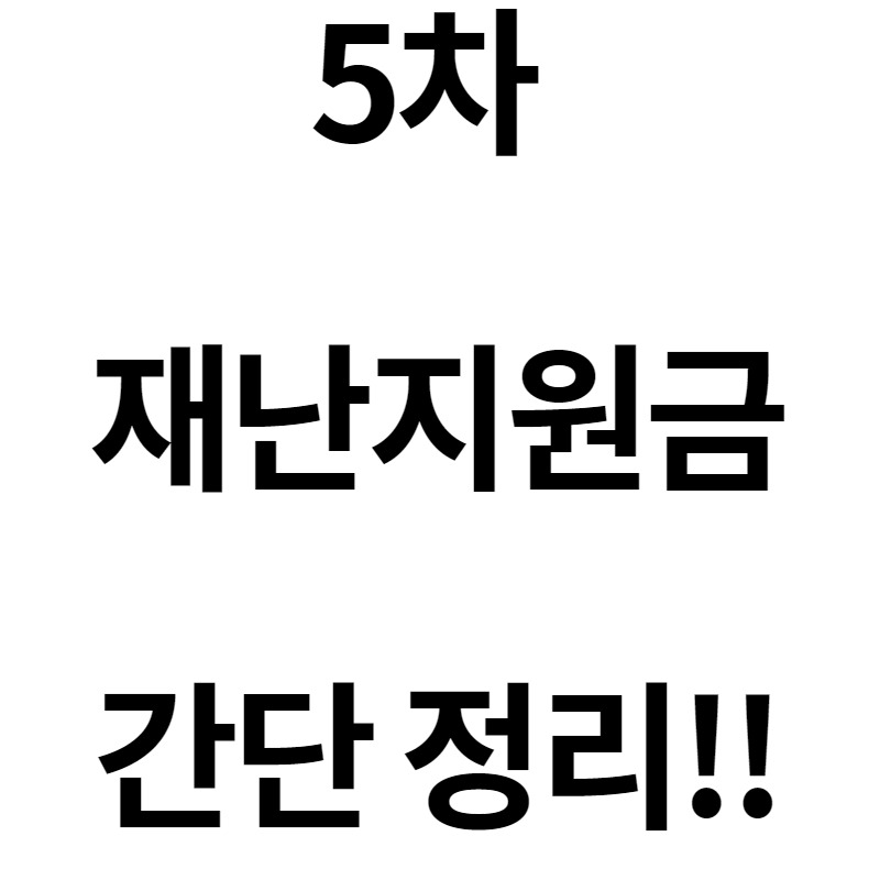 5차재난지원금 궁금하면 꼭 보세요 5차재난지원금 깔끔 정리