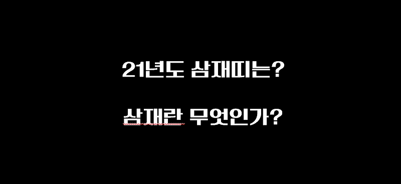 2021년 삼재띠에 해당하는 동물은? 삼재란 무엇인가?