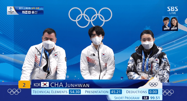 (베이징 올림픽) 차준환 쇼트 4위