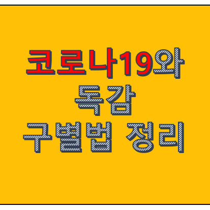 코로나와 독감 증상 구분법