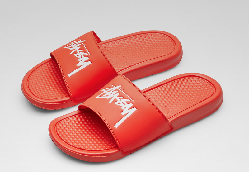 NIKE X STUSSY BENASSI SLIDE ( 나투시 베나시 슬리퍼 ) - 빨간 다라이 맛? 아까진끼 맛?