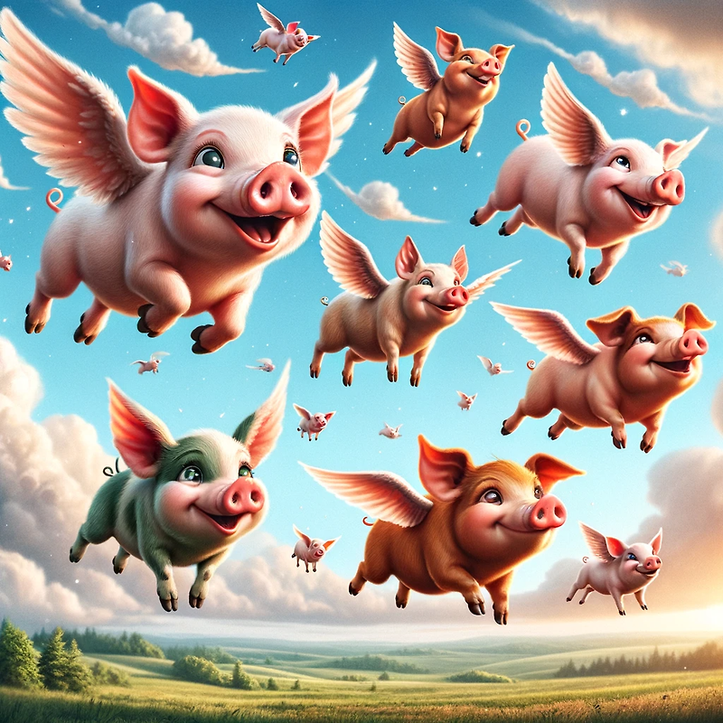 미드에 나오는 영어표현 익히기 'When pigs fly'