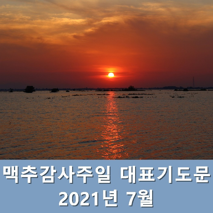 2021년 7월 맥추감사주일 대표기도문
