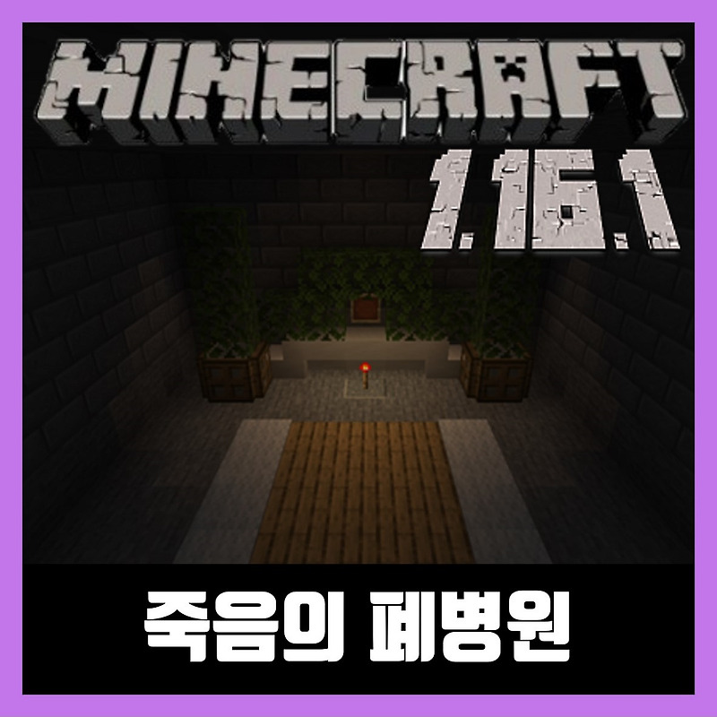 마인크래프트 1.16.2 멀티 공포 탈출맵 죽음의 폐병원