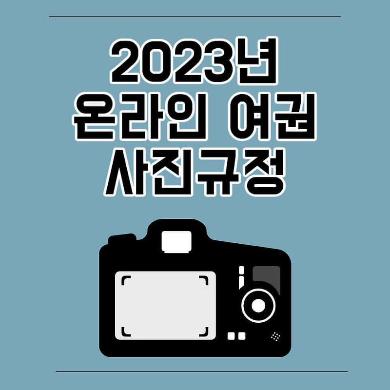 2023년 온라인 여권 사진 규정