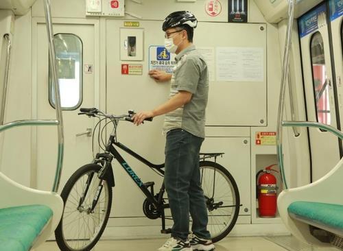 각기 다른 6개 지역 도시철도 기관의 자전거 휴대승차 정책