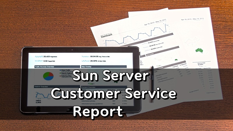 SUN 서버 Customer Service Report
