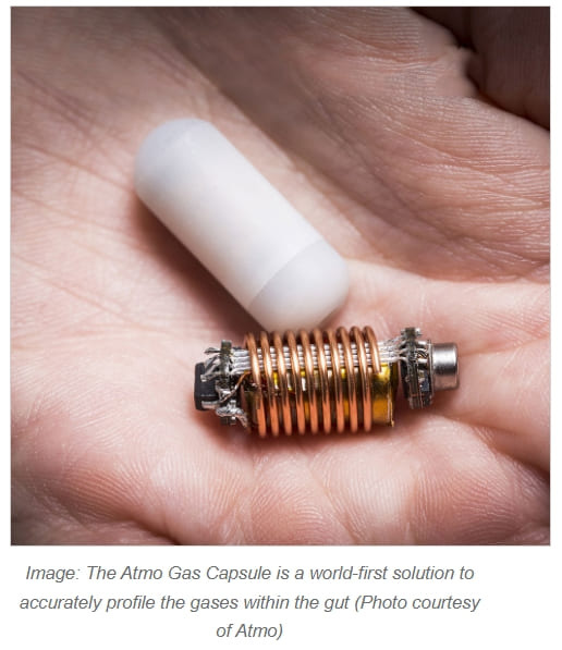 세계 최초 내장 내 가스 감지 캡슐...위장 질환 치료에 획기적 World-First Ingestible Gas-Sensing Capsule Could Revolutionize Diagnosis and Treatment of Gastrointestinal Disorders