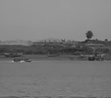 생생한 인천상륙 후 한·미 해병대의 행주나루 도하 모습