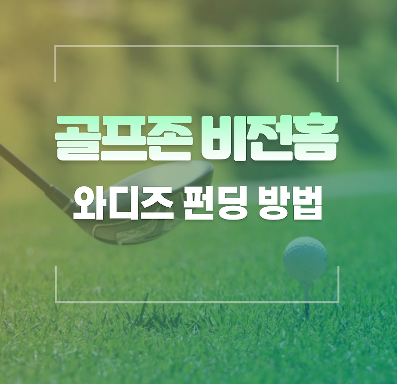 골프존 비전홈 가격, 와디즈에서 펀딩하는 방법