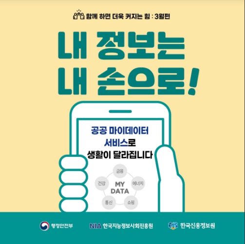 서류 없이 신용대출·카드 발급… 공공 마이데이터 서비스_행정안전부