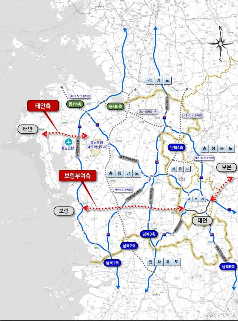 보령·태안발 ‘동서축 2개 고속도로’ 건설된다 [충남도]