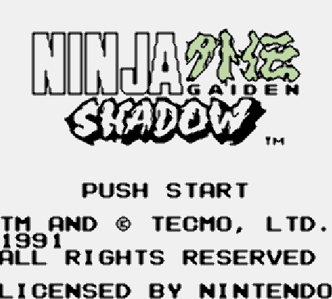닌자 가이덴 섀도우 Ninja Gaiden Shadow USA (게임보이 - GB)