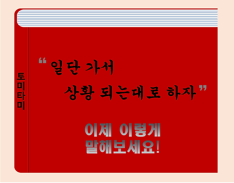 [오늘의 영어표현] Wing it그냥 준비없이 해버렸지ㅋㅋ