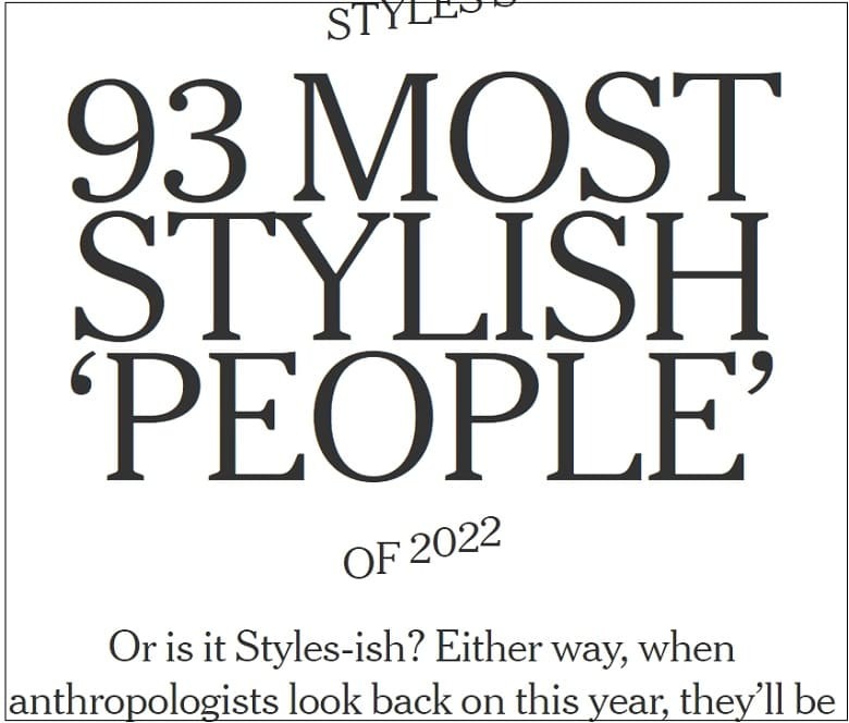 세계 최고 동안 여성 '마사 스튜어트'의 분석 VIDEO: The 93 Most Stylish ‘People’ of 2022