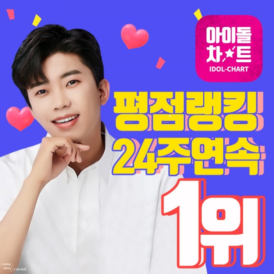 ‘1등 남자’ 임영웅, 아이돌차트 24주 연속 평점랭킹 1위 등극