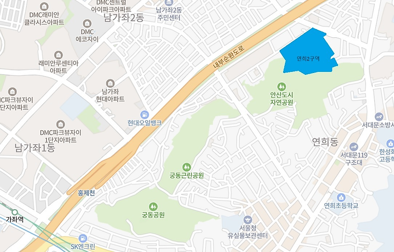 서울시 서대문구 연희2구역 연희동 721-6번지