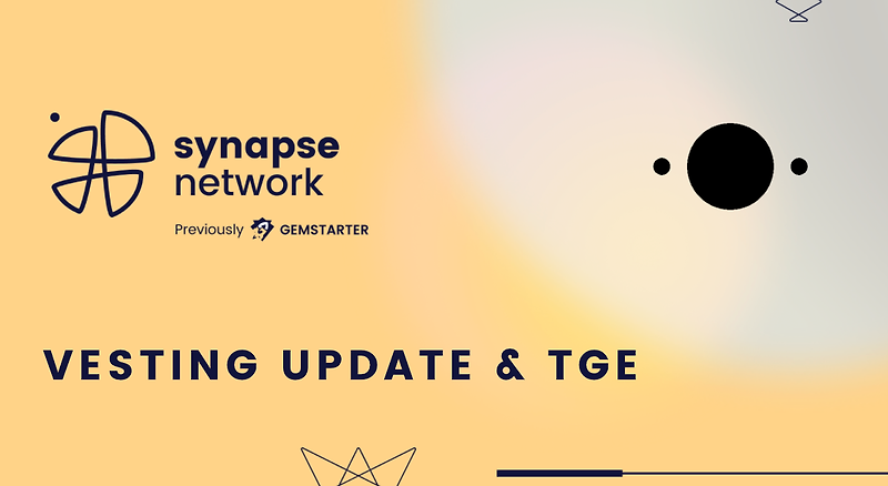 [Synapse Network] 베스팅 업데이트 & TGE