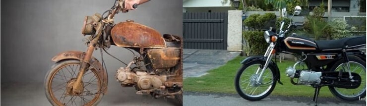기가 막힌 40년 녹슨 혼다오토바이 복원 기술 VIDEO: Full Restoration 40 Years Old ruined Classic Motorcycle