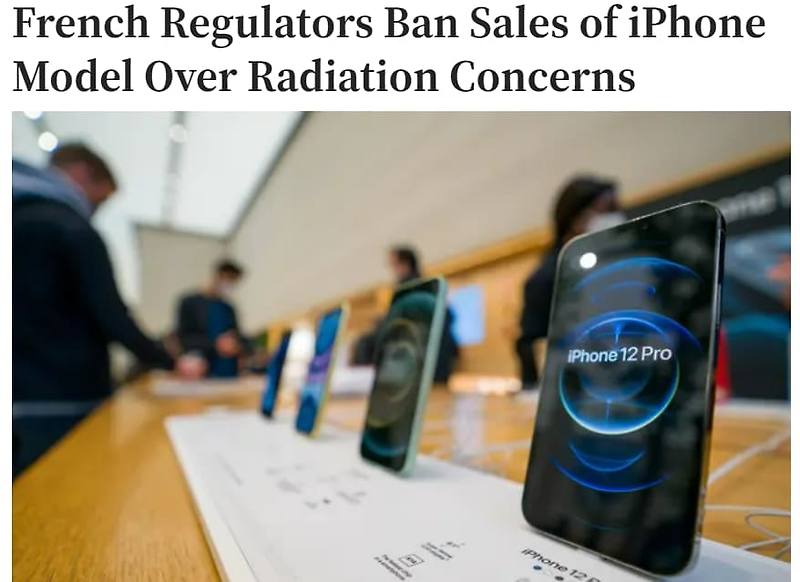 프랑스, 전자파 발생 과다로 '아이폰' 판매 금지 French Regulators Ban Sales of iPhone Model Over Radiation Concerns