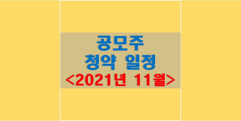 2021년 11월 공모주 일정 (NH올원리츠, 아이티아이즈, 디어유, 비트나인, 지오엘리먼트, 에스엠상선, 트윔, 바이옵트로, 마인즈랩, 알비더블유, 대신밸런스스팩11호)