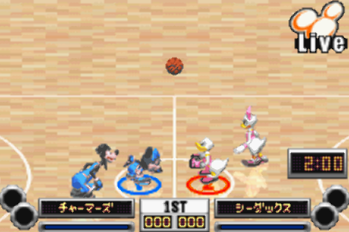 코나미 - 디즈니 스포츠 바스켓볼 (ディズニースポーツ バスケットボール - Disney Sports Basketball) GBA - SPT (스포츠)