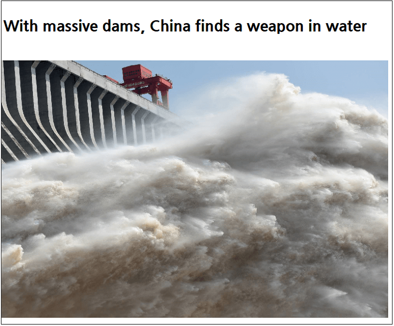 중국의 거대한 댐들...그 속에 숨어있는 무서운 비밀 With massive dams, China finds a weapon in water