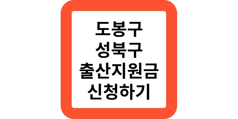 도봉구 성북구 출산지원금 임산부 산모(정부지원정리)