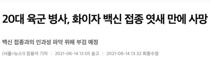 화이자 백신 후기 & 사망사례 (기저질환) _ 화이자 2차 접종 간격