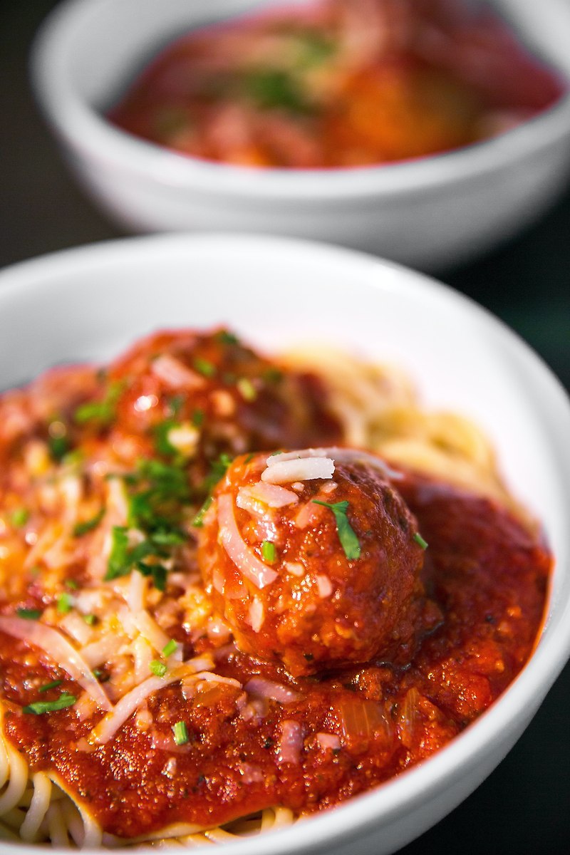 Turkey meatballs with zucchini noodles