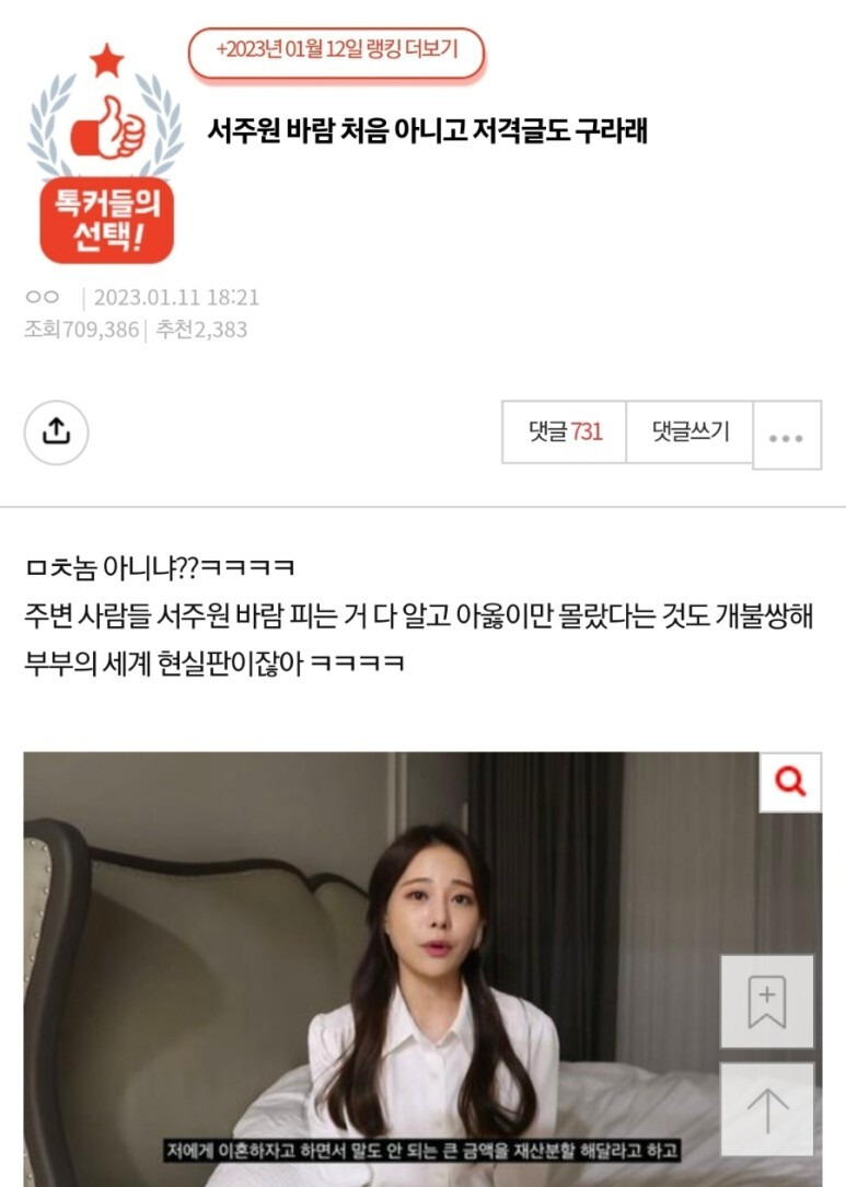 서주원 명탐정 인터뷰 아옳이 불륜남 상간녀 외도 바람 불륜 이혼 이유 재산 분할 해명 영상 총정리 (+카라큘라)