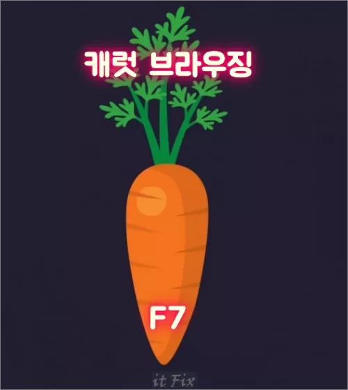 크롬에서 Home 키와 End 키가 먹히지 않는 경우