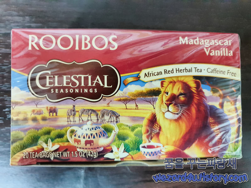 루이보스차-Celestial Seasonings Rooibos Tea Madagascar Vanilla