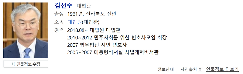 윤갑근 재검표 당사자 반대에도 10월로 연기 강행항 김선수 대법관...정말 선수네!