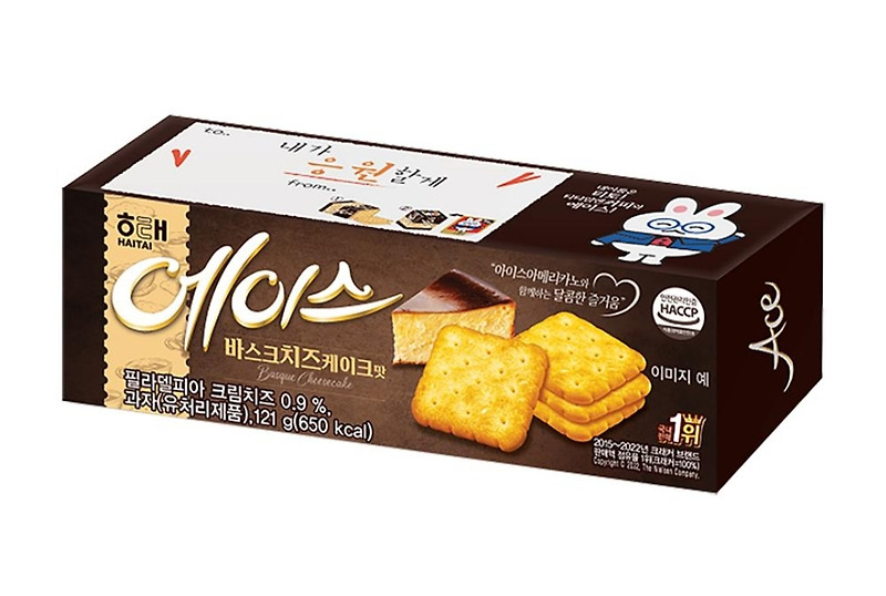 에이스 바스크 치즈케이크 맛, 가격, 칼로리 정보 솔직리뷰 후기 / 묵직한 치즈 크래커!