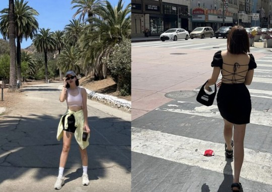아이비, 40도 폭염에 훌러덩 노출! 브라톱만 입고 나갔네 [사진]