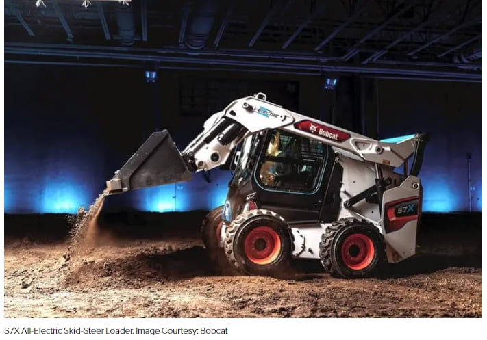 두산밥캣, 세계 최초 전기 '스키드 스티어 로더' 선보여 VIDEO: Bobcat unveils world’s first all-electric skid-steer loader