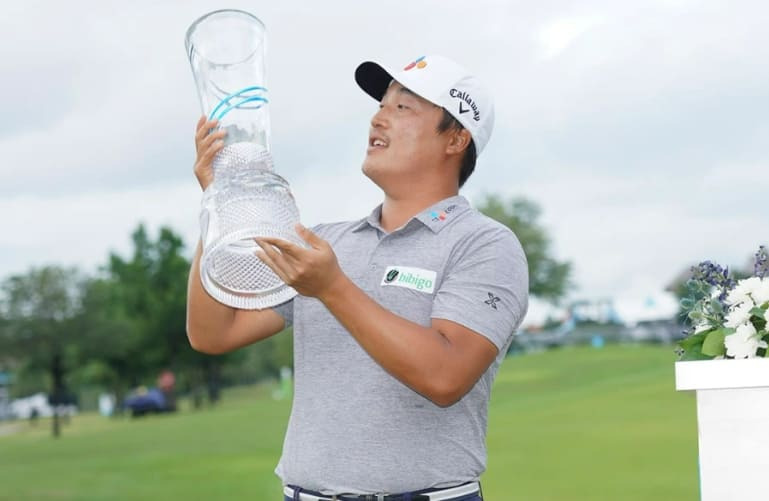 이경훈, AT&T 바이런 넬슨 통쾌한 역전 우승...타이틀 방어 성공 VIDEO: Winner's bag: AT&T Byron Nelson champion K.H. Lee