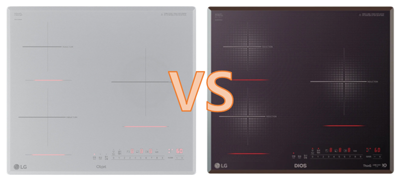 LG 인덕션 22년형 모델 비교 - 클리어트랜스 VS 미라듀어