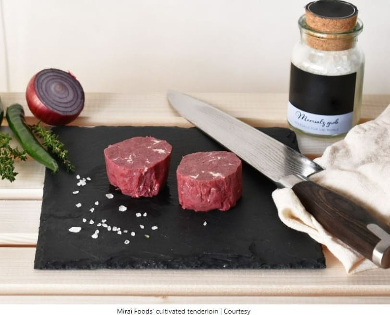 스위스 스타트업,  세계 최초 세포로 만든 안심 스테이크 개발 성공 Swiss Start-Up Mirai Foods Debuts the World's First Cultivated Tenderloin Steak