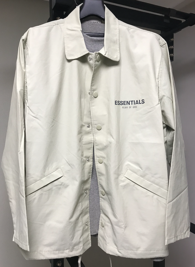 세이지 코치 자켓 구매 후기 - 피어오브갓 에센셜 ( 피오갓 에센셜 FEAR OF GOD ESSENTIALS ) SAGE COACH JACKET(스트릿 패션,  제리 로렌조 패션, 피어오브갓 에센셜 직구 방법, 사이즈, 후드, 바지, 스웬 팬..